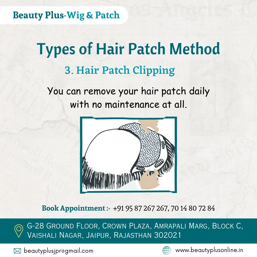 Types Of Hair Patch Method Beauty Plus Hair Wig And Hair Patch